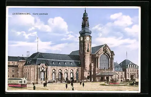 AK Luxembourg, Gare centrale, Bahnhof