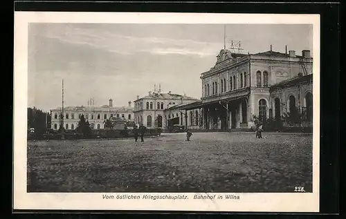 AK Wilna, Blick zum Bahnhof