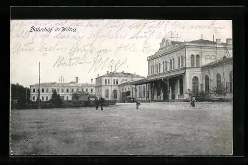 AK Wilna, Blick zum Bahnhof