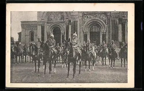 AK Warschau, Einzug des General-Feldmarschall Prinz Leopold von Bayern am 09.08.1915