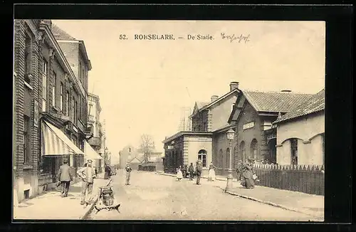 AK Roeselare, La Gare, Bahnhof