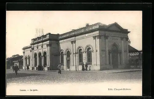 AK Leuze, La Gare, Bahnhof