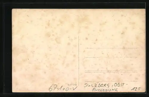 AK Sulzberg, Obst-Ausstellung