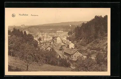AK Houffalize, Panorama, Bahnhof