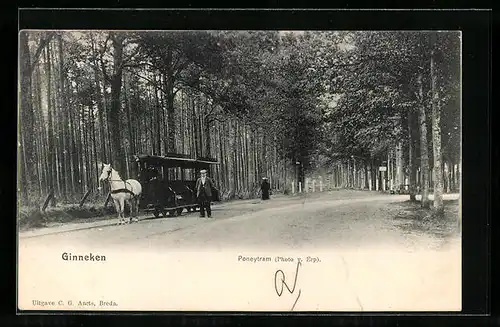 AK Ginneken, Poneytram, Pferdebahn