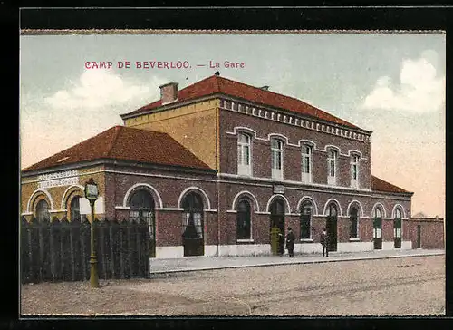 AK Leopoldsburg, Camp de Beverloo, La Gare, Bahnhof