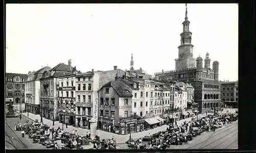 AK Posen, Alter Markt und Rathaus
