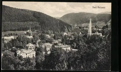 AK Bad Reinerz, Ortsansicht aus der Vogelschau