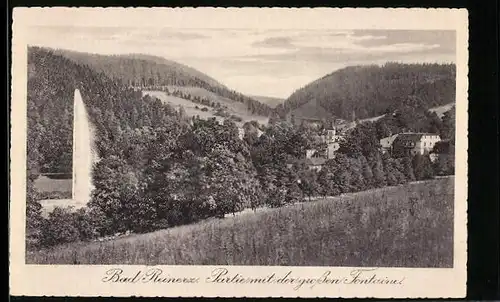 AK Bad Reinerz, Partie mit der grossen Fontaine