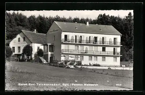 AK Bad Tatzmannsdorf, Hotel-Pension Waldesruh