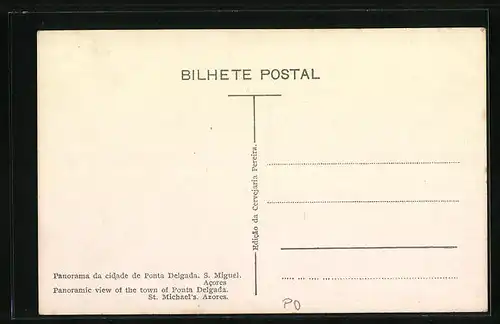 AK S. Miguel /Acores, Panorama da cidade de Ponta Delgada