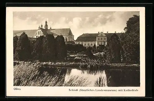 AK Oliva, Schloss mit Kathedrale