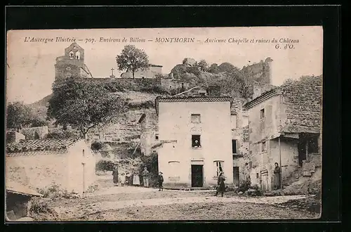AK Montmorin, Ancienne Chapelle et ruines du Chateau