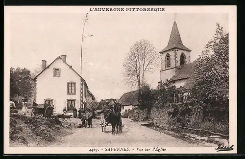 AK Savennes, Vue sur l`Eglise