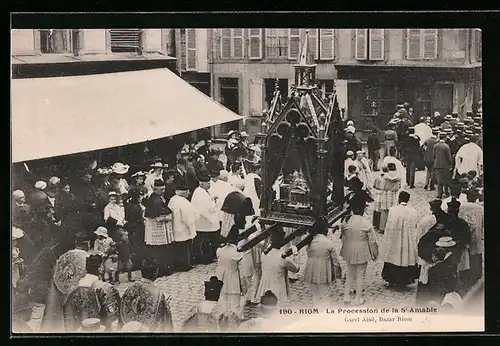 AK Riom, La procession de la St-Amable