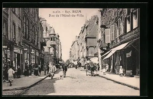 AK Riom, Rue de l`Hotel-de-Ville