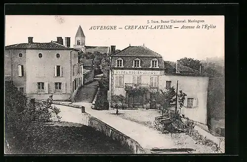 AK Crevant-Laveine, Avenue de l'Eglise