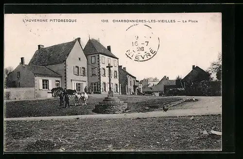 AK Charbonnières-les-Vieilles, La Place