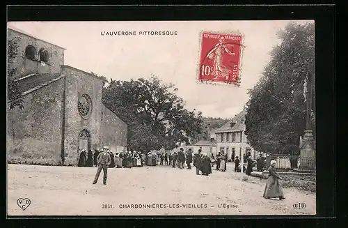 AK Charbonnières-les-Vieilles, L'Eglise