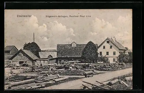 AK Ebenweiler, Sägewerk von Paul Linz