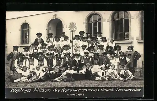 Foto-AK Erbach-Donaurieden, 200 jähriges Jubiläum des Handwerkervereins 1922