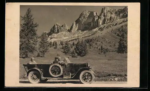 AK Mit dem Auto Bennabor durch die Dolomiten