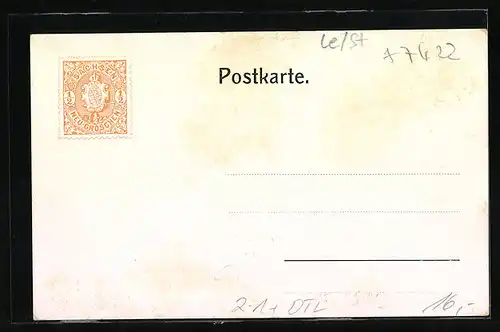 AK Gössnitz-Altenburg, XX. Deutscher Philatelistentag u. XII. Bundestag Deutsch-Österr. Philatelisten-Vereine 1908