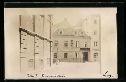 Foto-AK Wien, Haus Preisenhammer in der Griechengasse