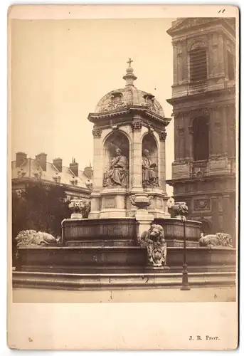 Fotografie J. R., Ansicht Paris, Fontaine Saint-Sulpice