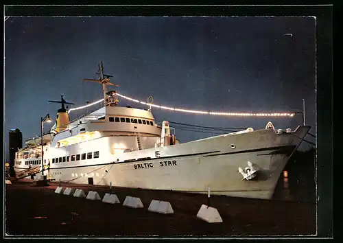 AK Passagierschiff MS Baltic Star im Hafen