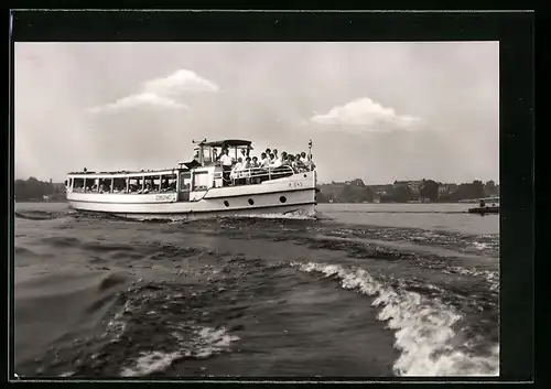 AK Berlin, Fahrgastschiff der Weissen Flotte Schmöckwitz
