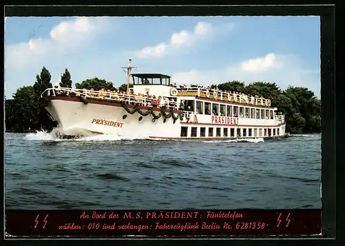 AK Berlin, Binnenschiff MS Präsident