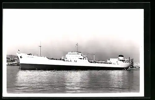 AK Handelsschiff Alfred Fraissinet im Hafen liegend