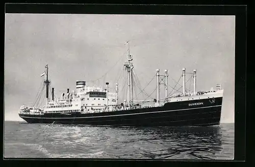 AK Handelsschiff SS Duivendyk auf See