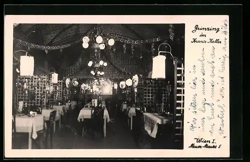 AK Wien-Grinzing, Krantz-Keller, Neuer Markt 5