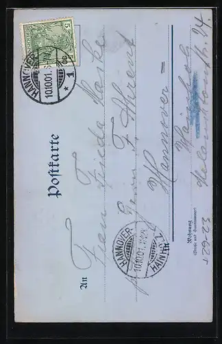 Relief-AK Berlin, Rathaus mit Passanten, Königstrasse