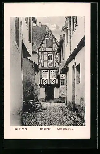 AK Pünderich / Mosel, Altes Haus von 1563