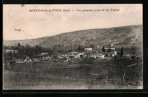 AK Serezin-de-la-Tour, Vue générale prise de La Talliat