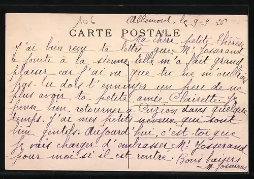 AK Allemont, L`Eglise et le Monument aux Morts