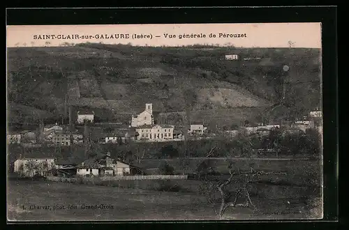 AK Saint-Clair-sur-Galaure, Vue générale de Pérouzet