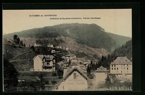 AK St-Pierre-de-Chartreuse, Ortsansicht aus der Vogelschau