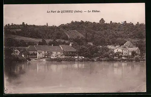 AK Le Port de Quirieu, Le Rhône
