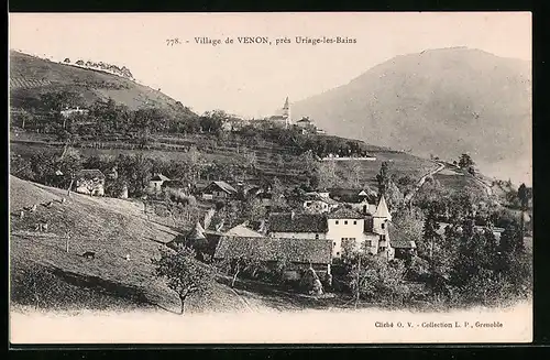 AK Venon, Ortsansicht mit Umland