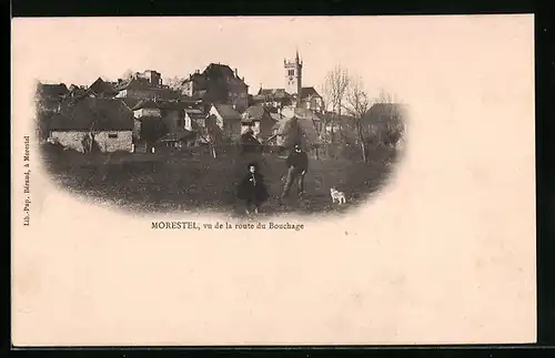 AK Morestel, vu de la route du Bouchage