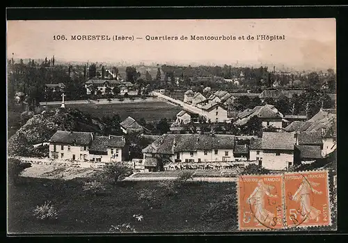 AK Morestel, Quartiers de Montcourbois et de l'Hospital