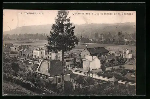 AK La Tour-du-Pin, Quartier des Villas et plaine de la Bourbre