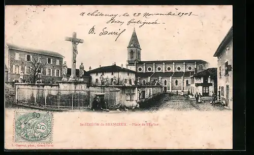 AK St-Siméon-de-Bressieux, Place de l'Eglise