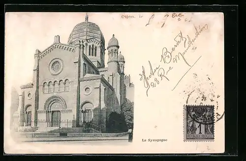 AK Dijon, La Synagogue
