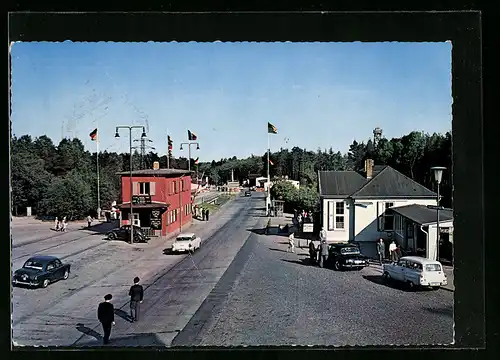 AK Helmstedt, Ansicht vom Zonenkontrollpunkt