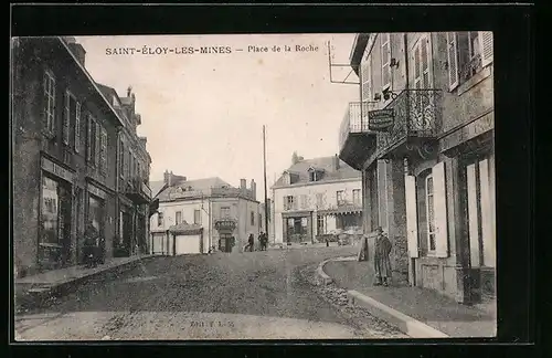 AK Saint-Éloy-les-Mines, Place de la Roche